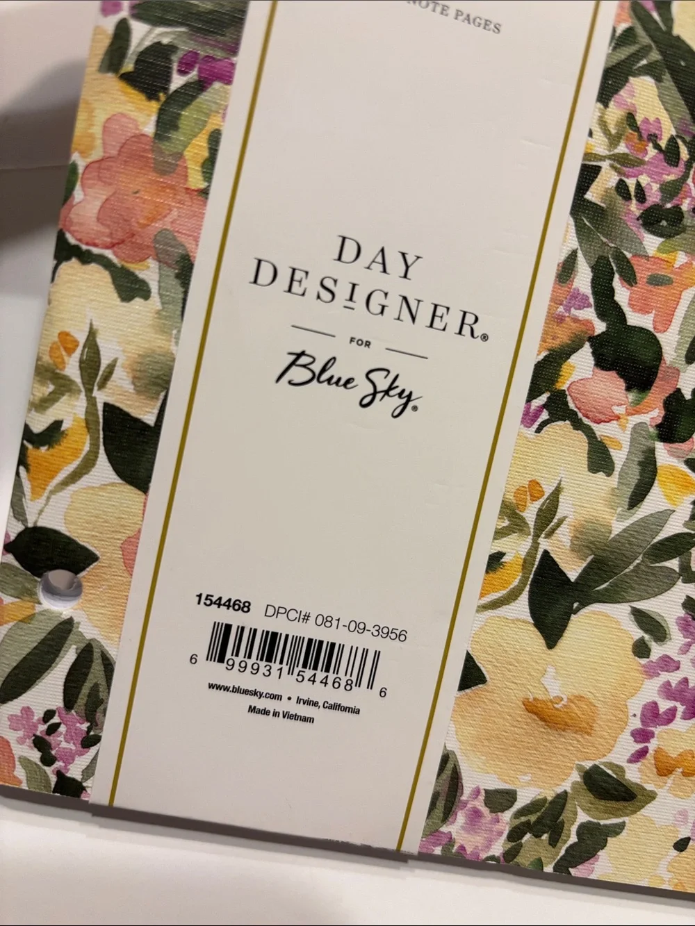 Blue Sky Day Designer 2026-2027 Monthly Deluxe Planner in Marjorie Floral Clear